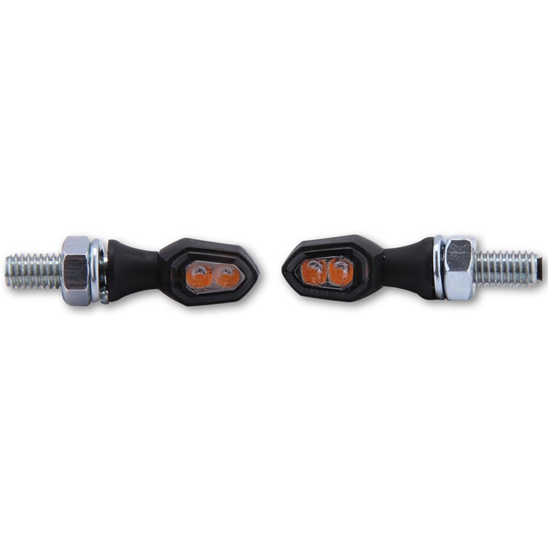 Motorcykel blinklys Highsider Smart Crumb LED sort-røg