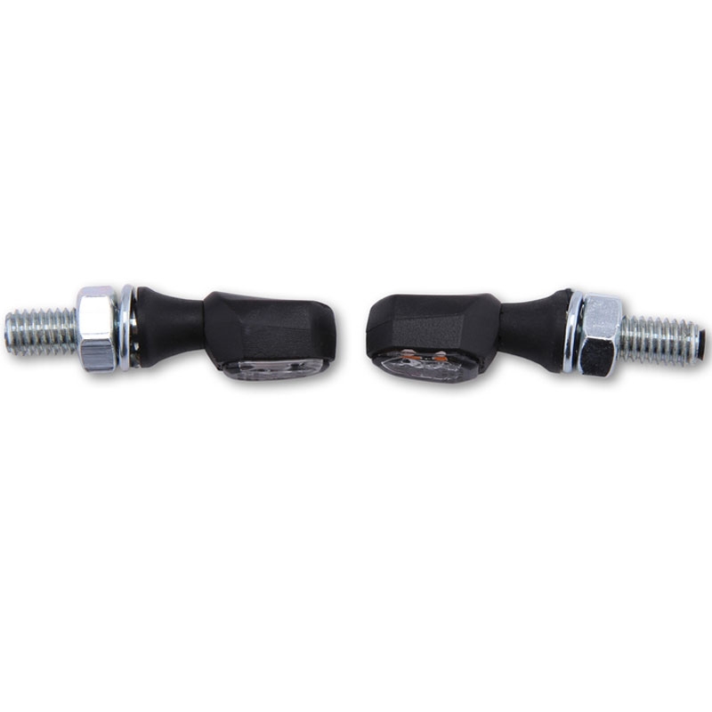 Motorcykel blinklys Highsider Smart Crumb LED sort-røg