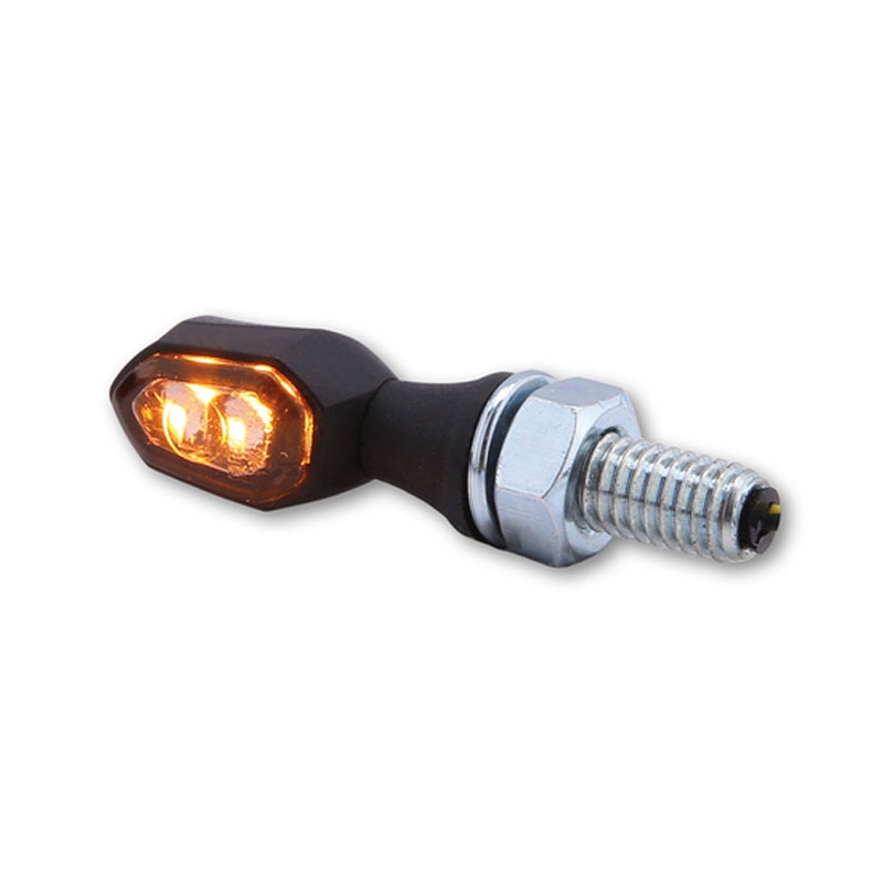 Motorcykel blinklys Highsider Smart Crumb LED sort-røg