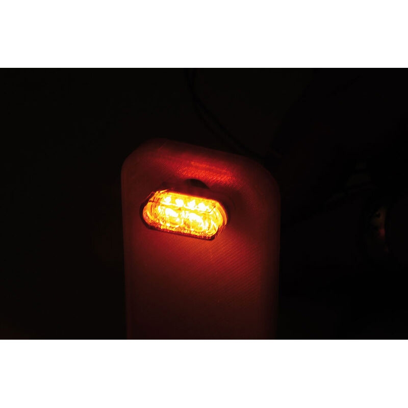 Motorcykelblinklys Highsider Smart Module 1 Pro LED 3i1 røggrå
