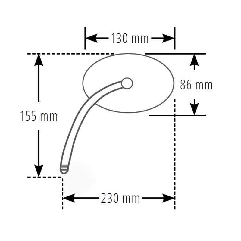 Bakspejl Highsider Smart Booster 2 venstre/højre sort