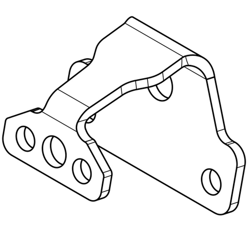 Nummerpladelysholder Highsider Pro S sort