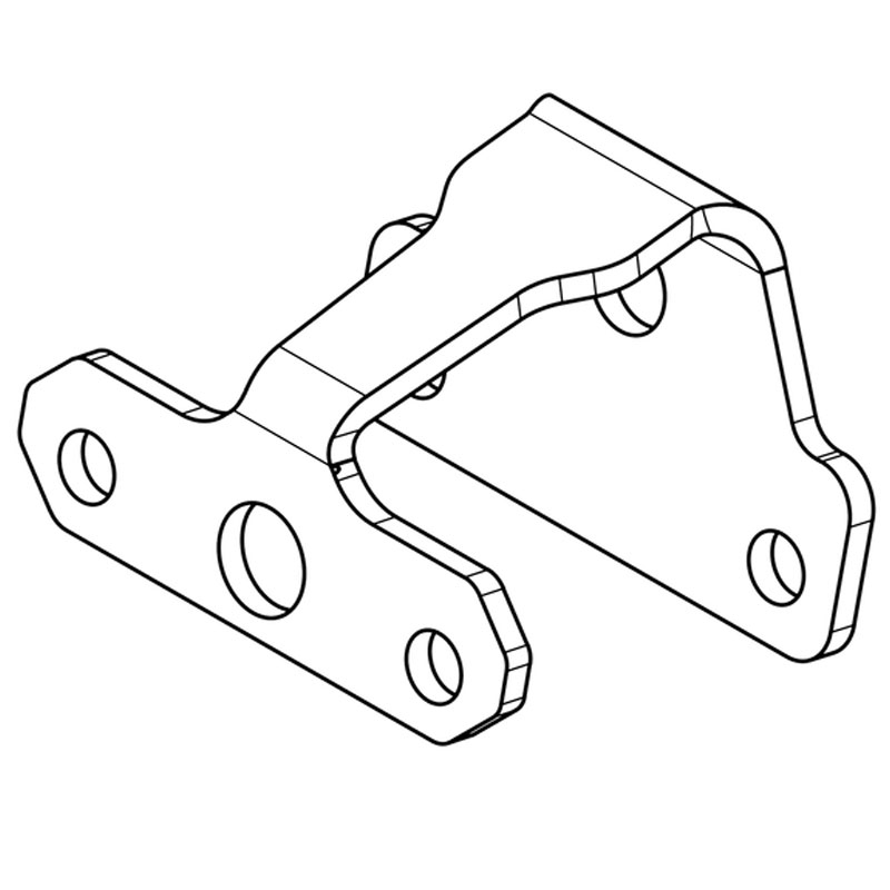 Nummerpladelysholder Highsider Pro XL sort