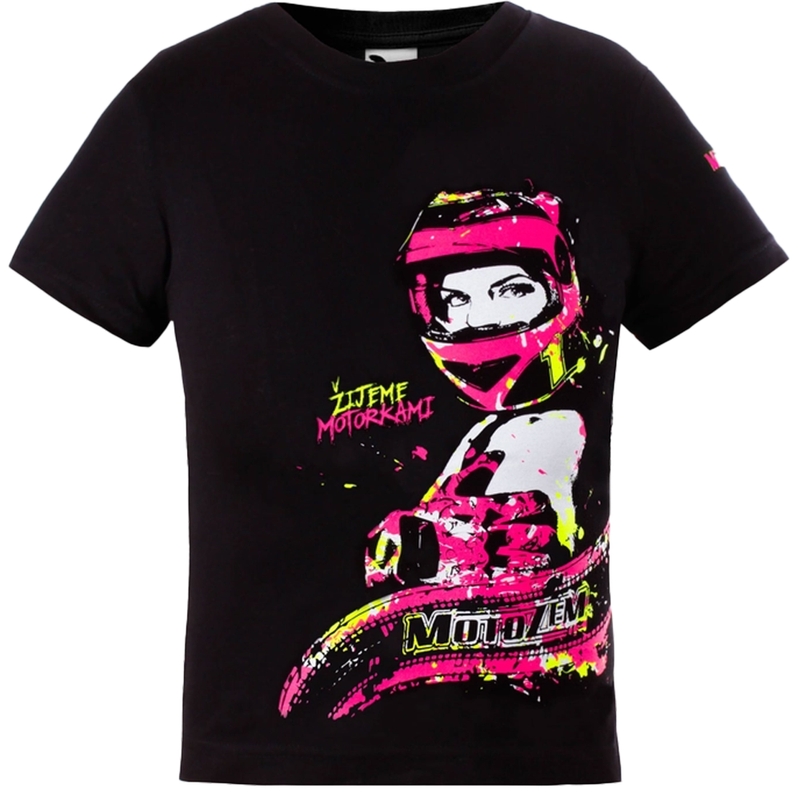 Børnepige t-shirt MotoZem - Vi lever med motorcykler