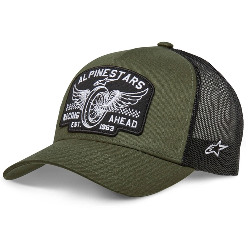 Alpinestars Heritage Patcher-kasket grøn-sort