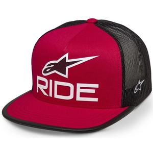 Alpinestars Ride 4.0 ER-kasket rød-sort-hvid