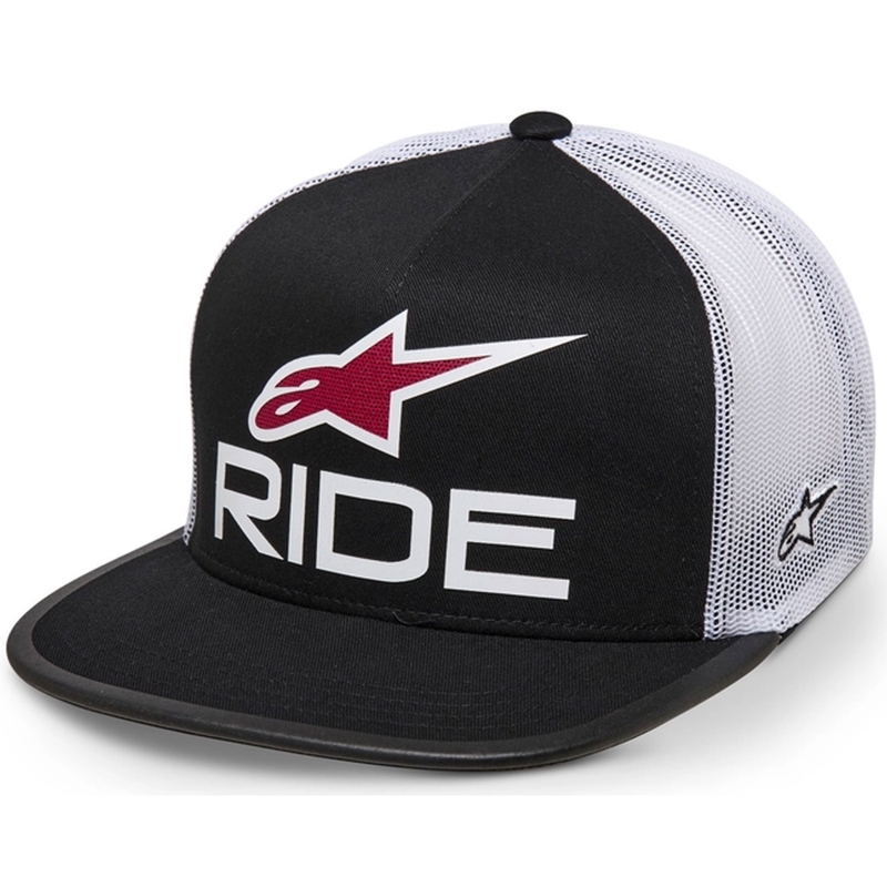 Alpinestars Ride 4.0 ER kasket sort, hvid og rød