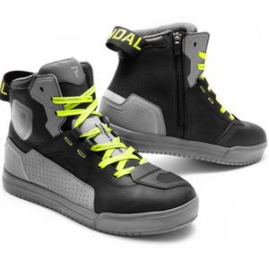 Motorcykelstøvler Rebelhorn Vandal II sort-grå-fluogul
