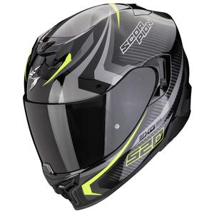 Scorpion EXO-520 EVO AIR TERRA integralhjelm sort-sølv-fluo gul