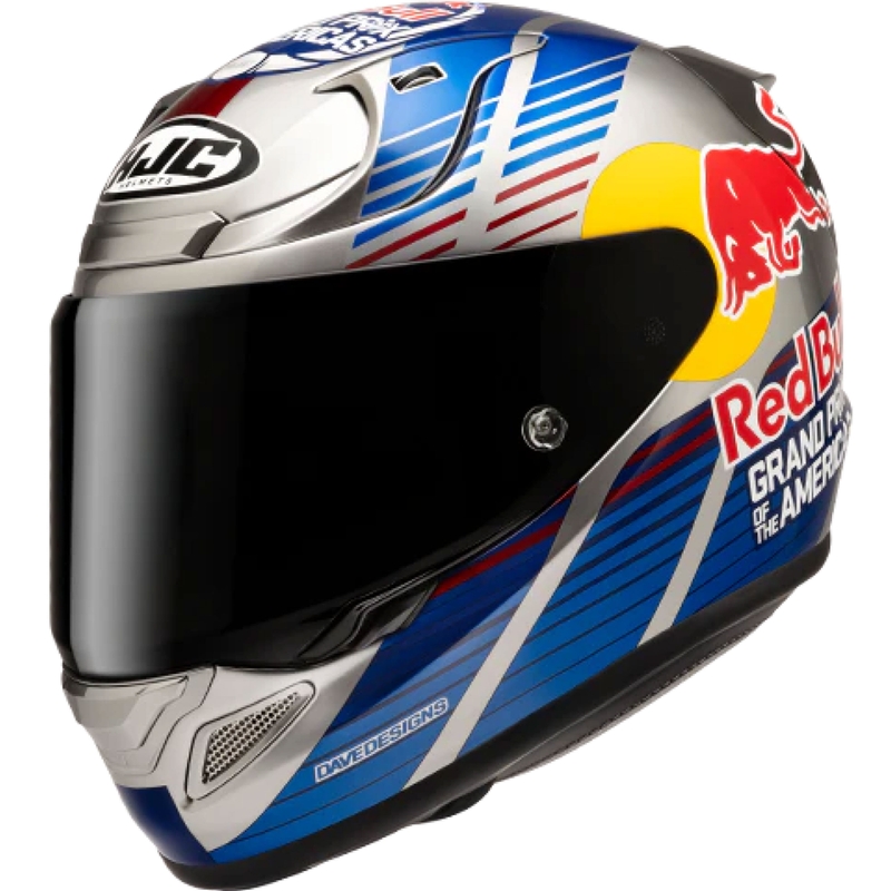 Integralhjelm HJC RPHA 12 Red Bull Austin GP II MC21 blågrå