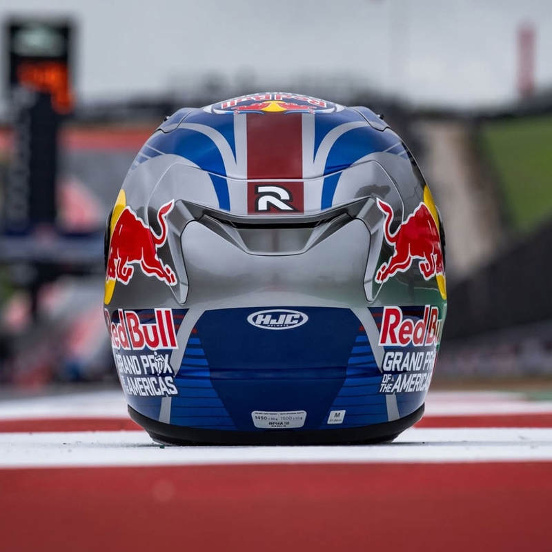 Integralhjelm HJC RPHA 12 Red Bull Austin GP II MC21 blågrå
