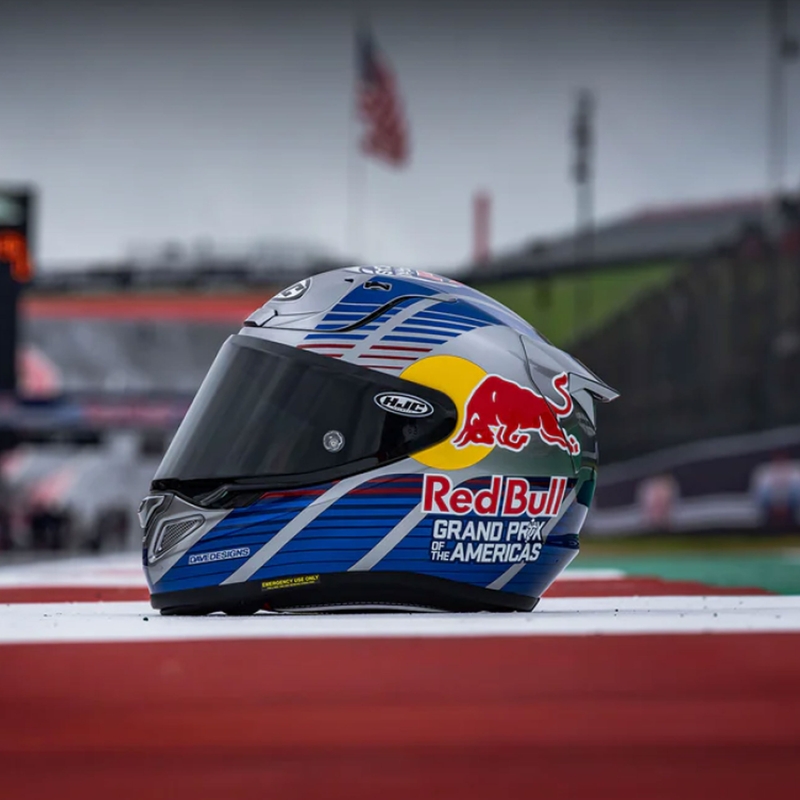 Integralhjelm HJC RPHA 12 Red Bull Austin GP II MC21 blågrå
