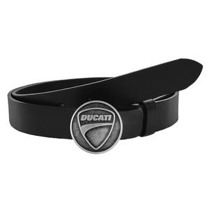Moto-bælte i læder med Ducati-spænde