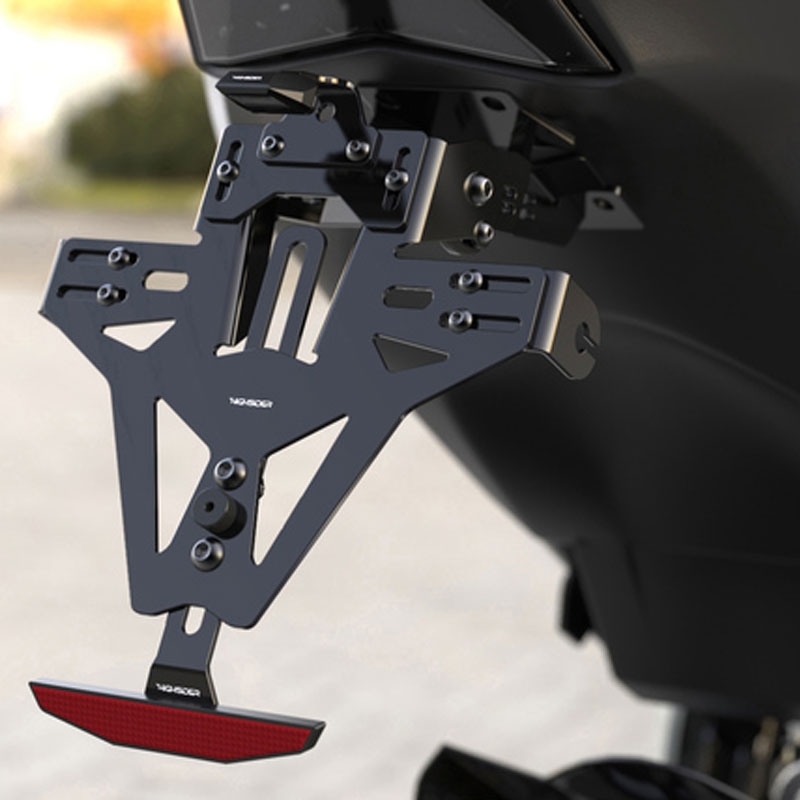 Nummerpladeholder inklusive belysning Highsider Akron-RS PRO BMW S 1000 RR sort