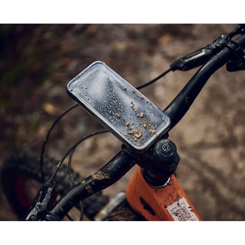 Quad Lock® iPhone 14 Pro Regncover Gennemsigtig