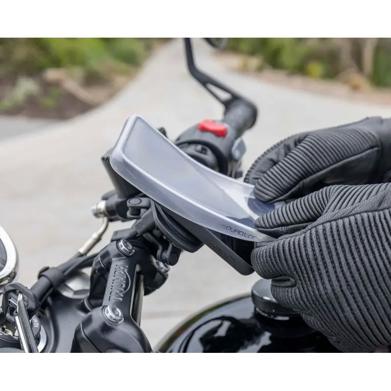 Quad Lock® iPhone 14 Pro Regncover Gennemsigtig