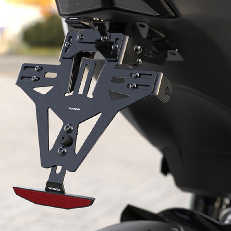 Nummerpladeholder med belysning Highsider Akron RS PRO Triumph SPEED TRIPLE 1050 sort