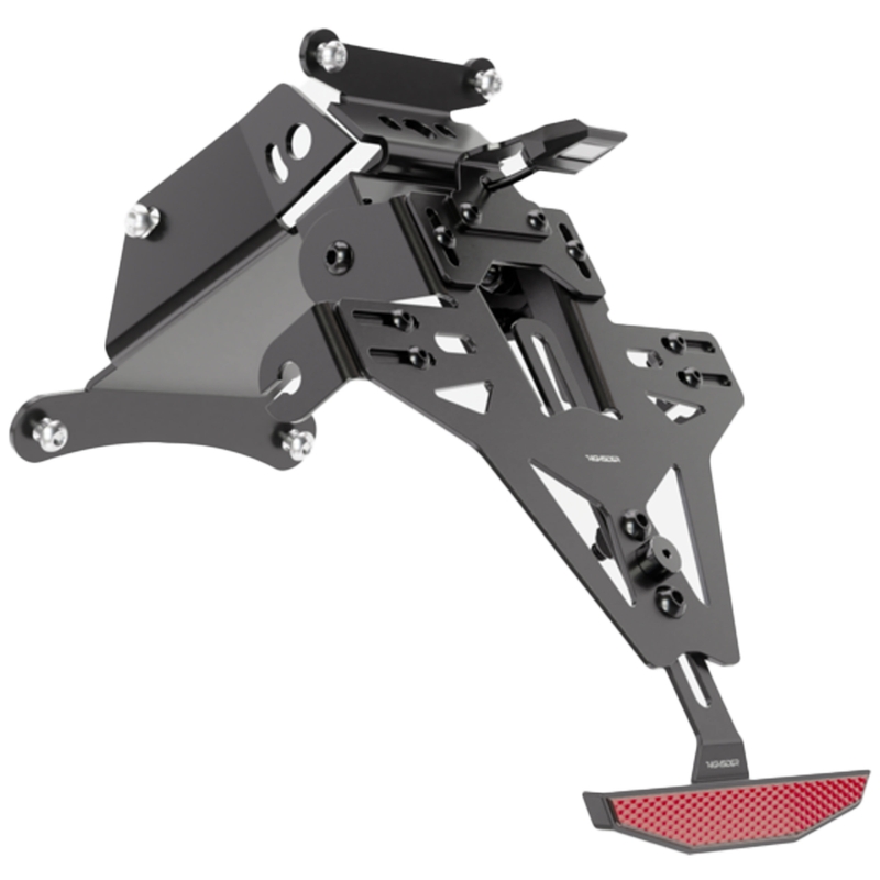 Nummerpladeholder med belysning Highsider Akron RS PRO HUSQVARNA 701 sort