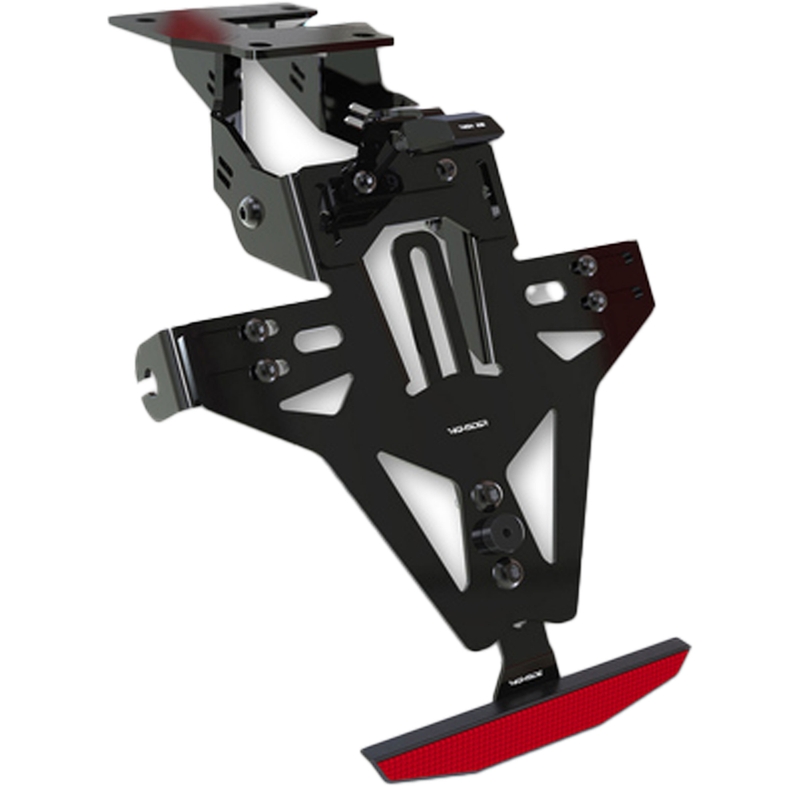 Nummerpladeholder med belysning Highsider Akron RS PRO Kawasaki ER-6 sort