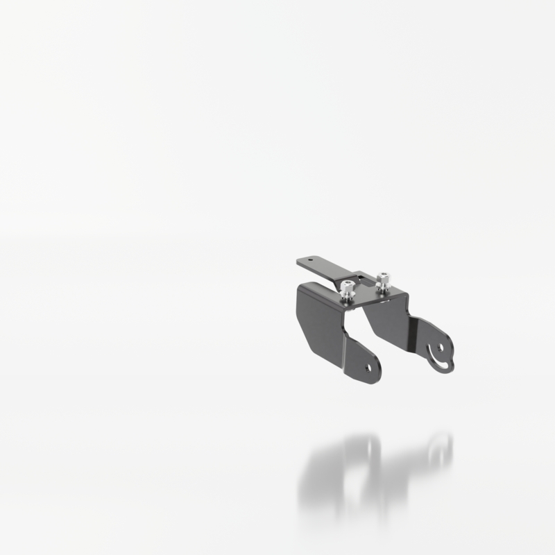 Nummerpladeholder med belysning Highsider Akron RS PRO Kawasaki ER-6 F,N sort