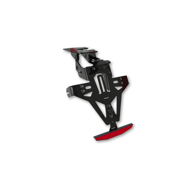 Nummerpladeholder med belysning Highsider Akron RS PRO Kawasaki Ninja, Z750, Z1000 sort