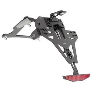 Nummerpladeholder med belysning Highsider Akron RS PRO Kawasaki Z750, Z1000 sort