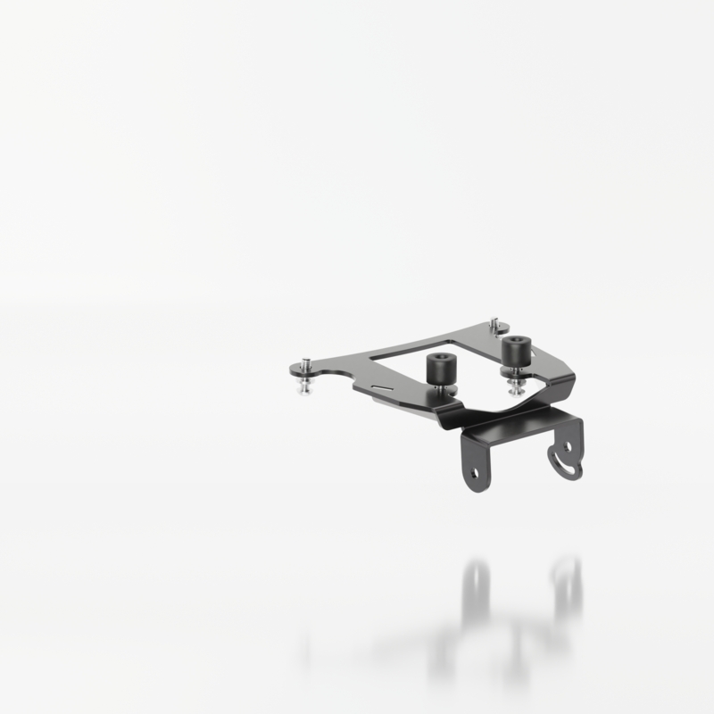 Nummerpladeholder med belysning Highsider Akron RS PRO Kawasaki Z750, Z1000 sort
