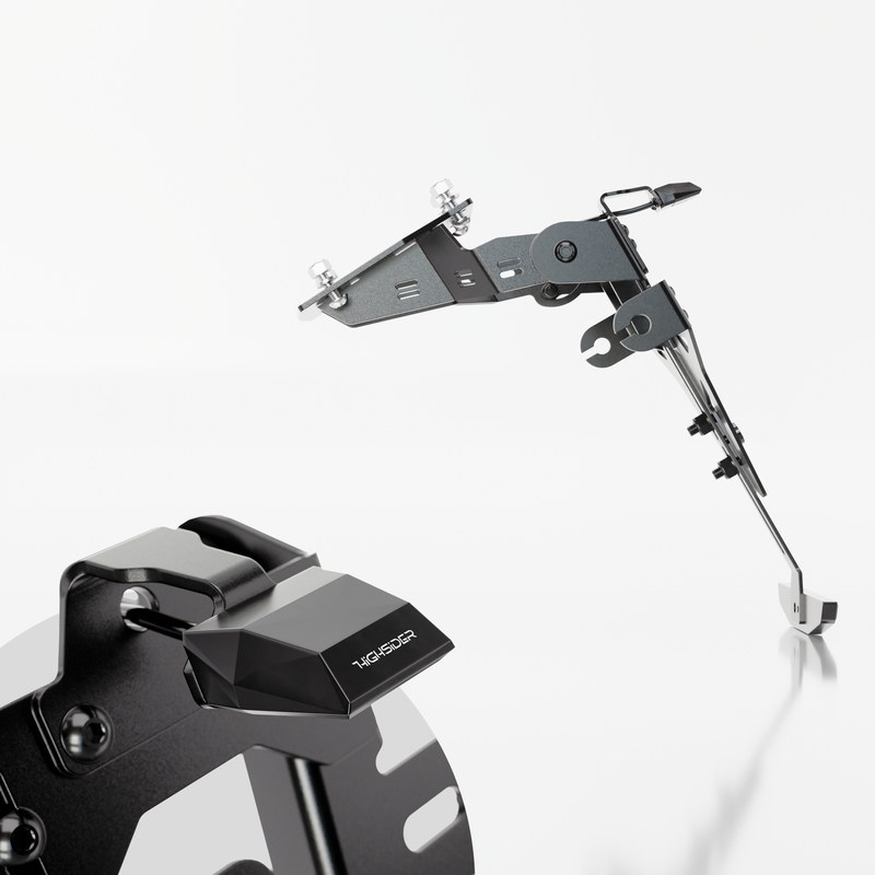 Nummerpladeholder med belysning Highsider Akron RS PRO Kawasaki Z 900, Z H2 sort