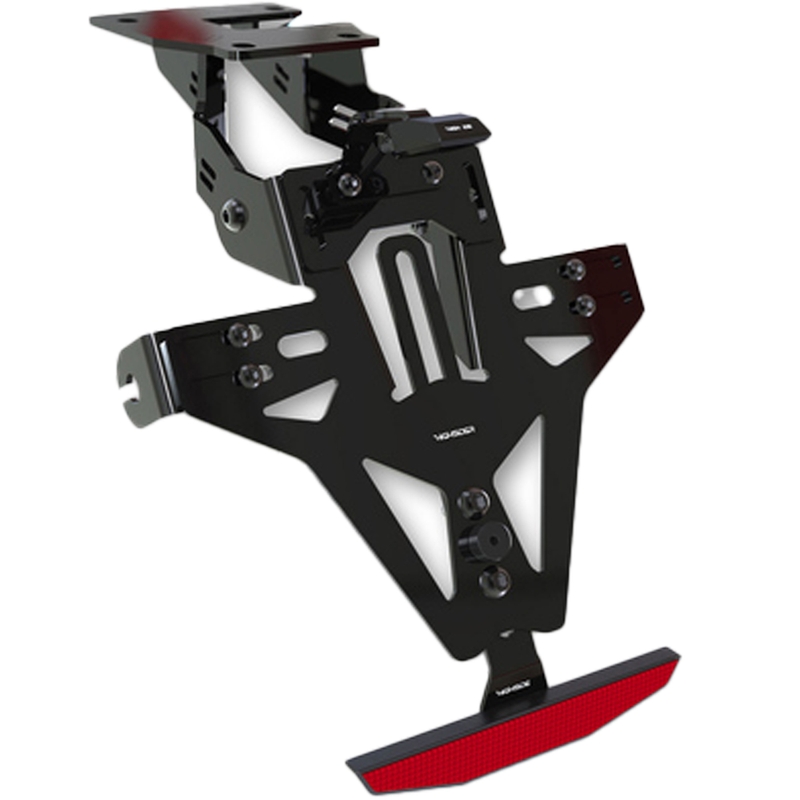 Nummerpladeholder med belysning Highsider Akron RS PRO Yamaha YFZ-R1, R6 sort