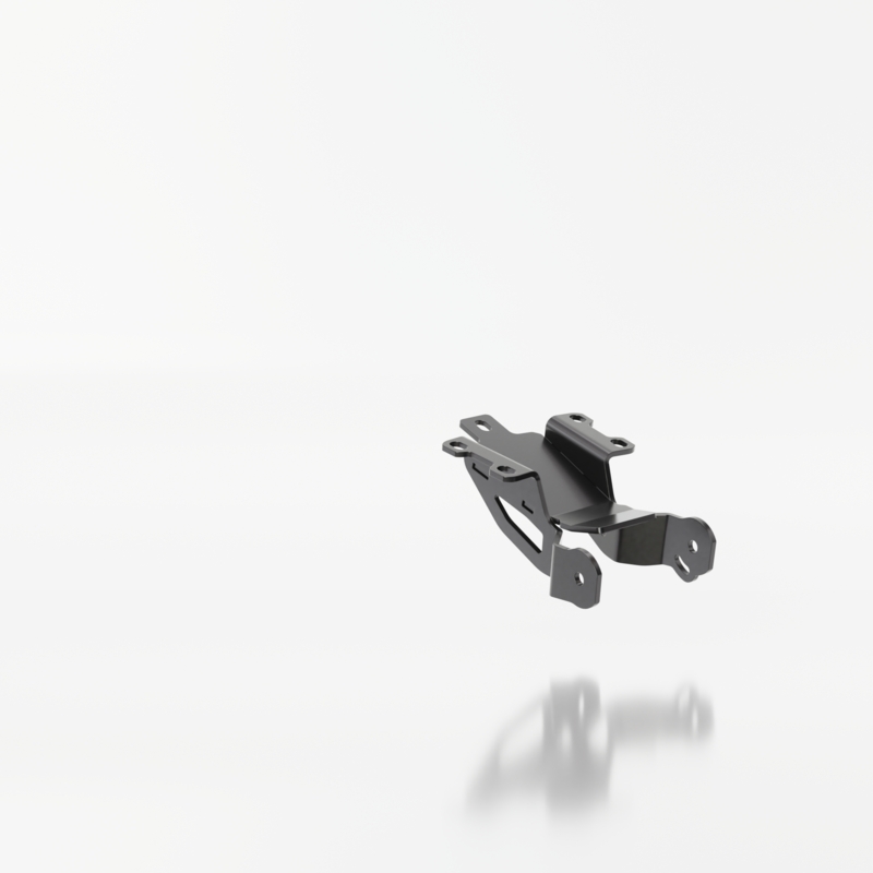 Nummerpladeholder med belysning Highsider Akron RS PRO Yamaha MT-07 sort