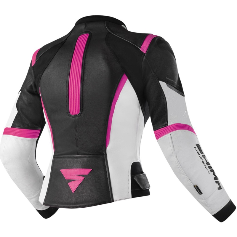 Shima Miura 2.0 motorcykeljakke til kvinder i sort, hvid og pink