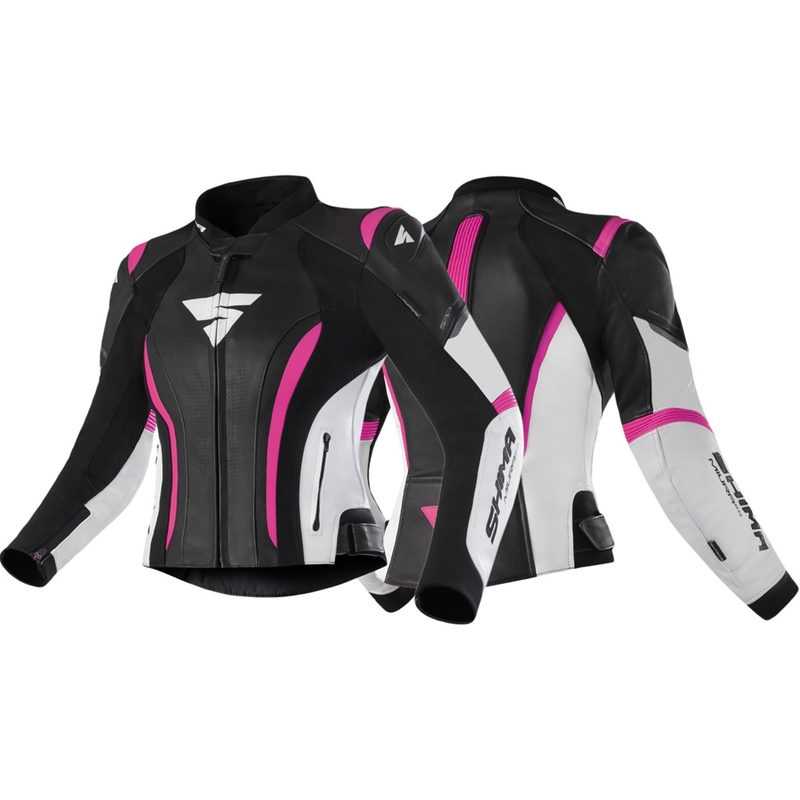 Shima Miura 2.0 motorcykeljakke til kvinder i sort, hvid og pink