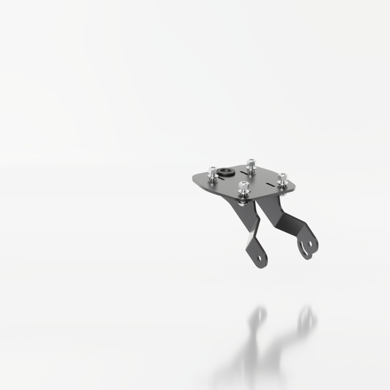 Nummerpladeholder med belysning Highsider Akron RS PRO Yamaha R125, YZF-R125 sort