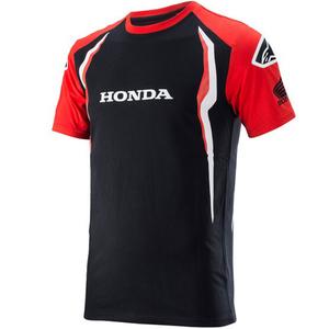 T-shirt Alpinestars Honda rød og sort