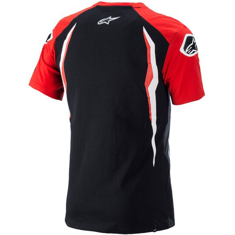T-shirt Alpinestars Honda rød og sort
