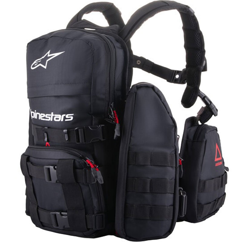 Alpinestars Techdura Taktisk rygsæk sort-hvid 9 l