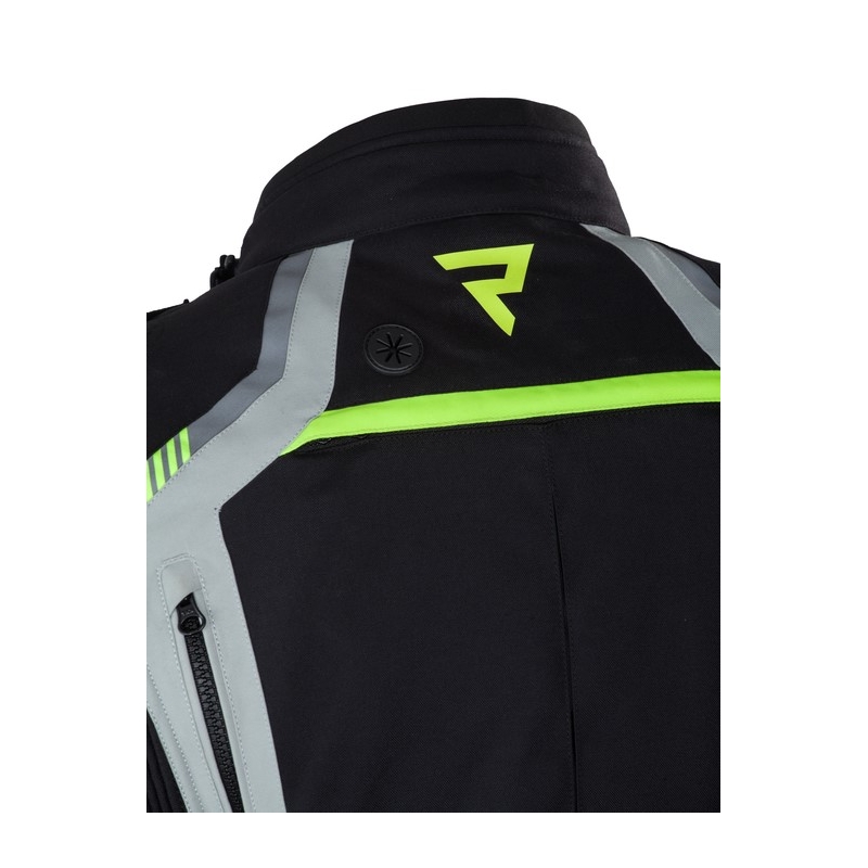Motorcykeljakke Rebelhorn Patrol grå-sort-fluogul