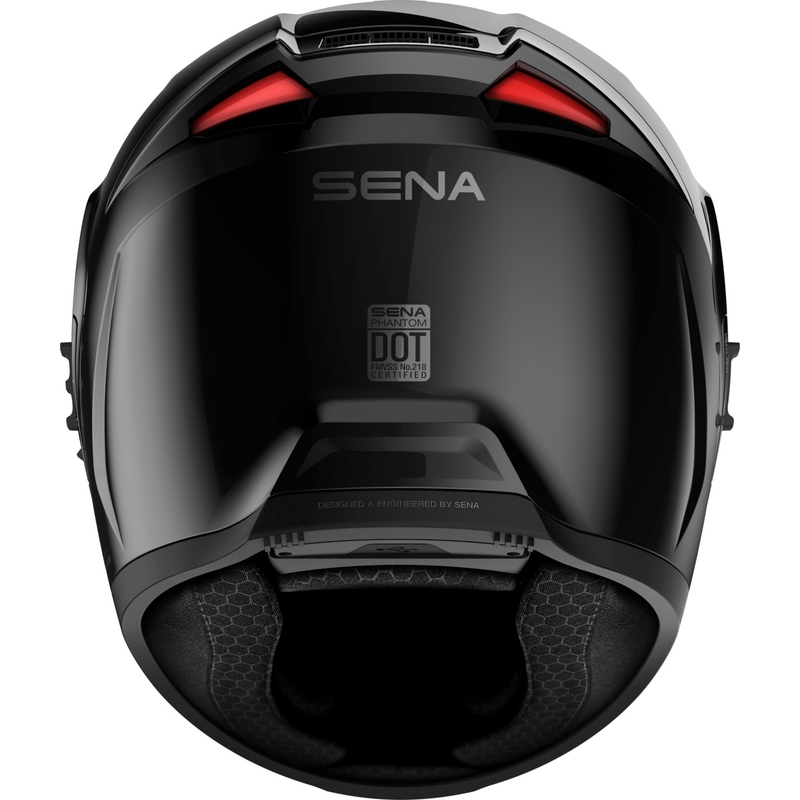 SENA Phantom Integralhjelm med Mesh Headset, Matsort