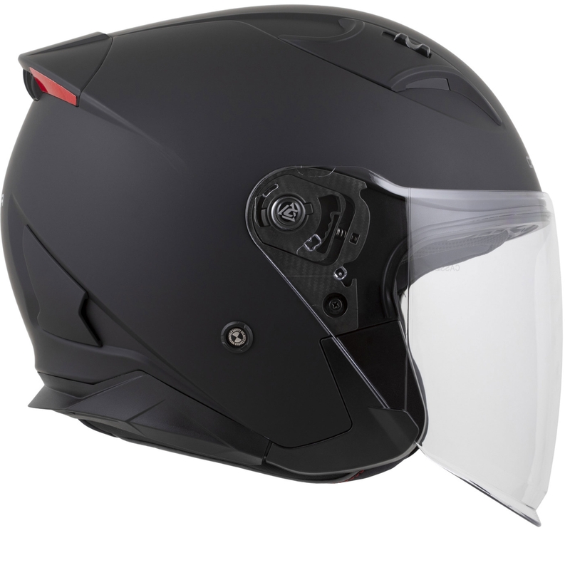 Cassida Reflex 2.0 Solid Åben Motorcykelhjelm, Mat Sort-Mørkegrå