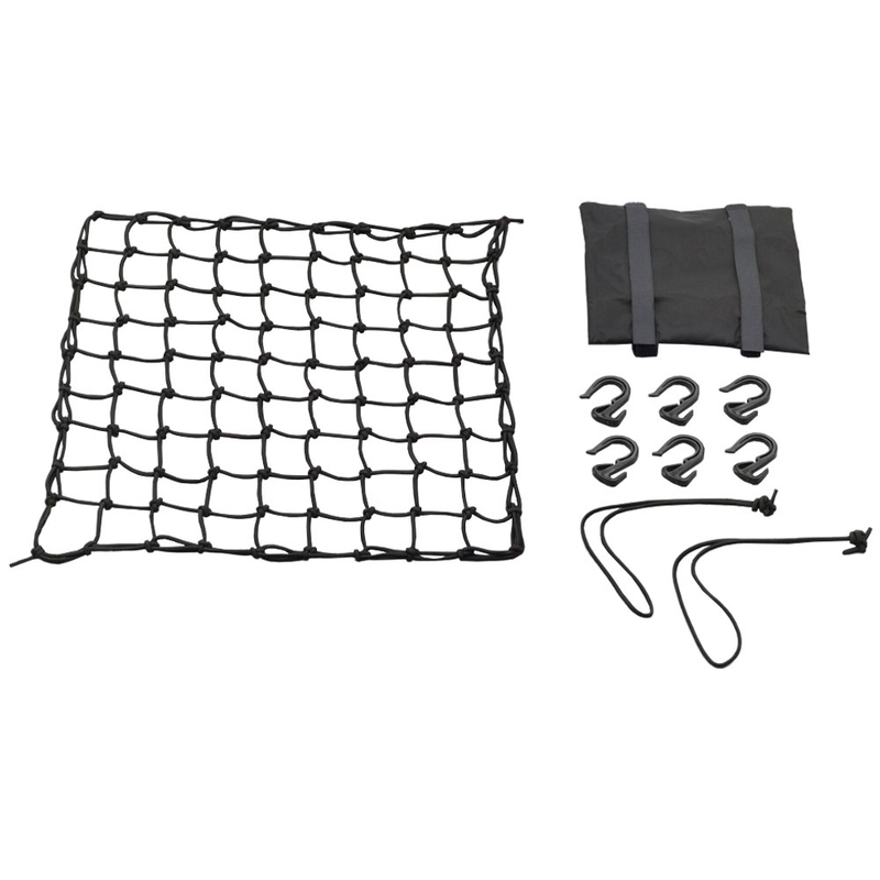 Fleksibelt bagagenet til motorcykel med plastkroge Daytona 40 x 40 cm sort