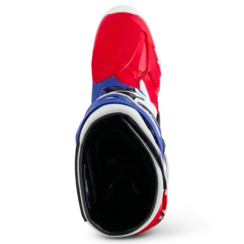 Motorcykelstøvler Alpinestars Tech 10 Limited Edition FORTITUDE, Hvid-Blå-Rød