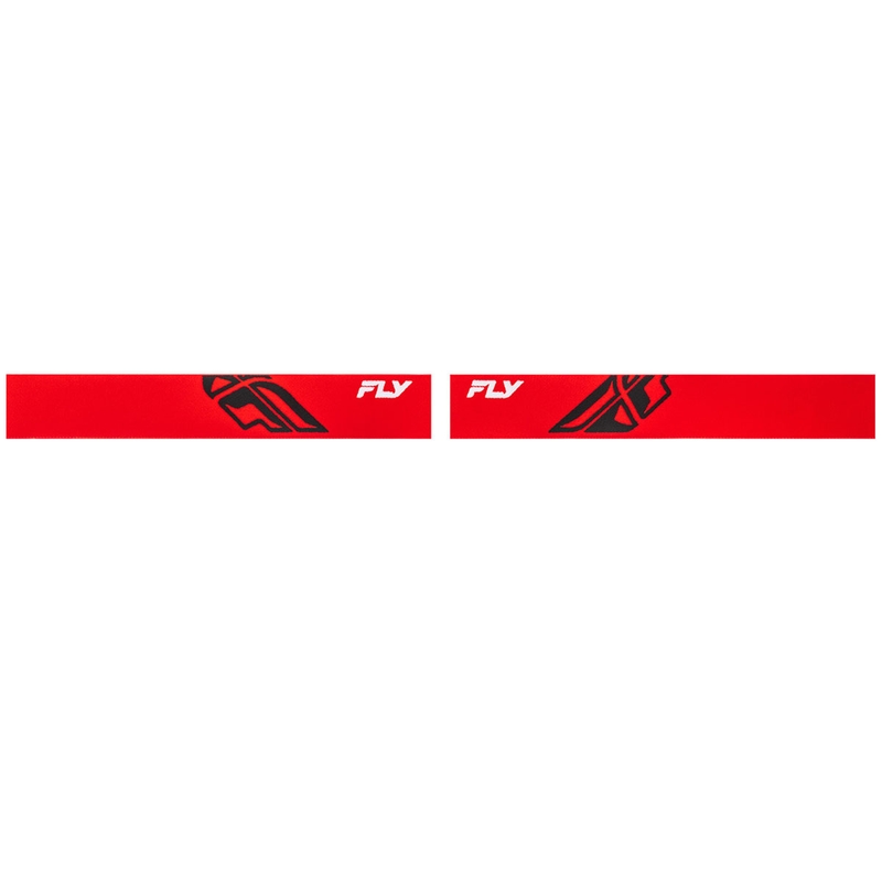 Fly Racing Focus rød-sorte motocrossbriller med klar plexiglas