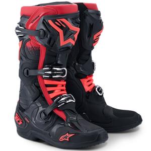 Alpinestars Tech 10 motorcykelstøvler sort-rød