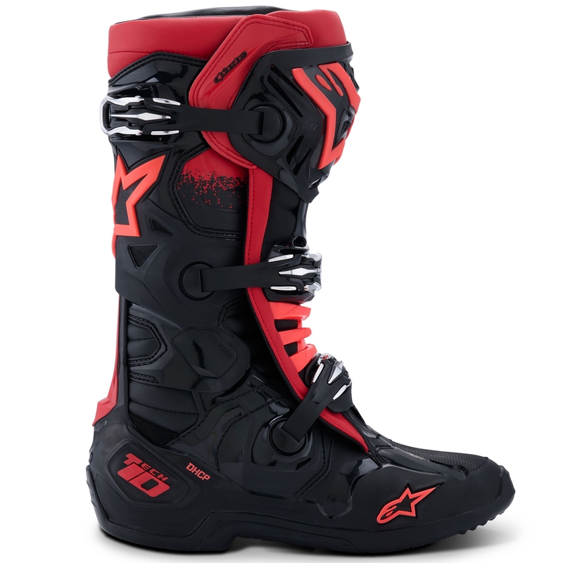 Alpinestars Tech 10 motorcykelstøvler sort-rød