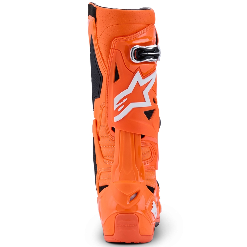 Alpinestars Tech 10 Supervented motorcykelstøvler, fluo orange-sort-hvid