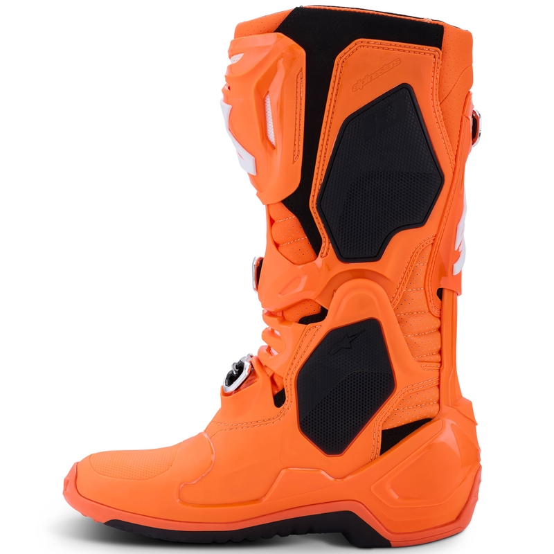 Alpinestars Tech 10 Supervented motorcykelstøvler, fluo orange-sort-hvid
