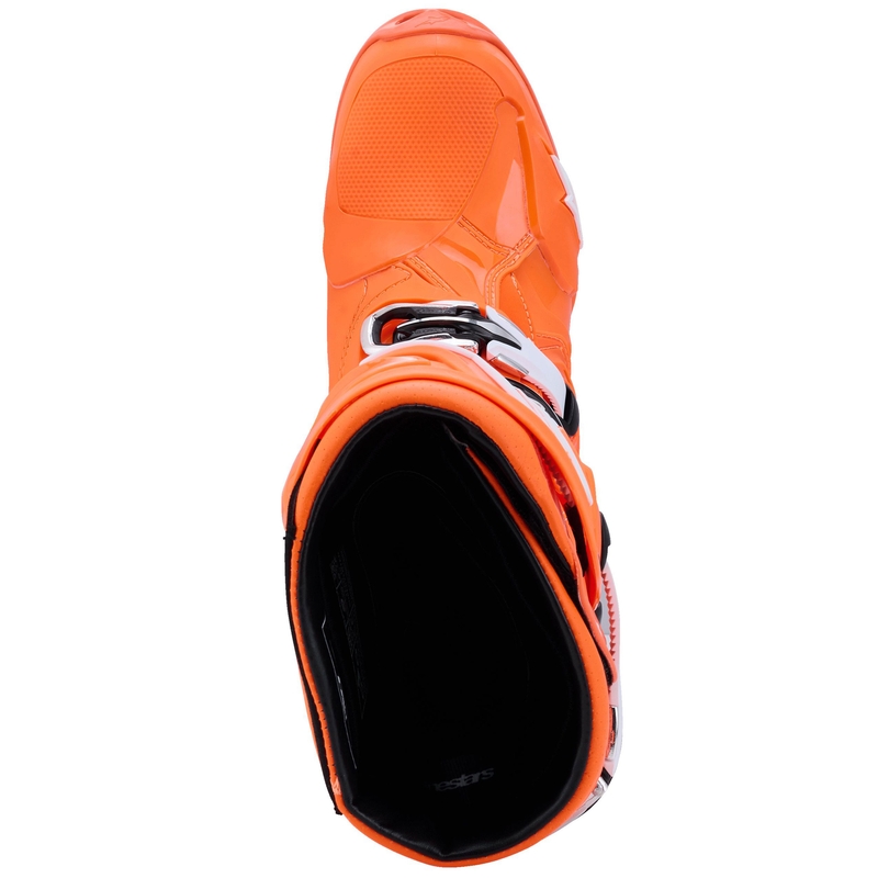 Alpinestars Tech 10 Supervented motorcykelstøvler, fluo orange-sort-hvid