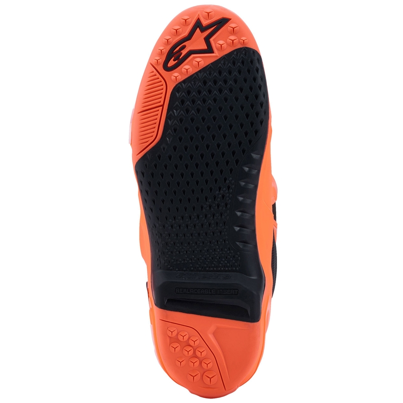 Alpinestars Tech 10 Supervented motorcykelstøvler, fluo orange-sort-hvid