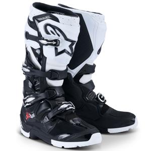 Motorcykelstøvler Alpinestars Tech 7 Enduro, Sort/Hvid