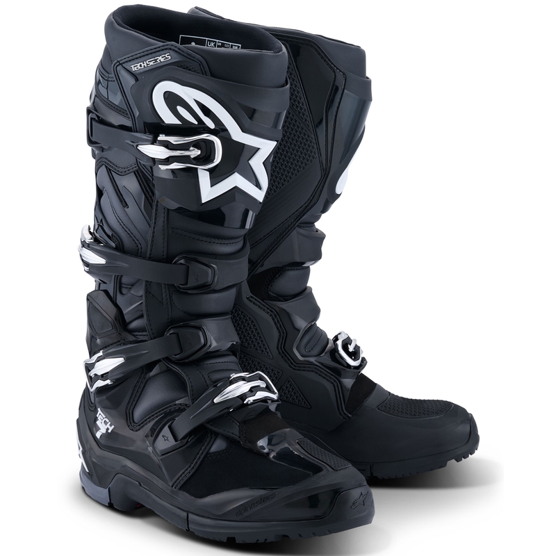 Motorcykelstøvler Alpinestars Tech 7 Enduro, Sort/Antracit/Hvid